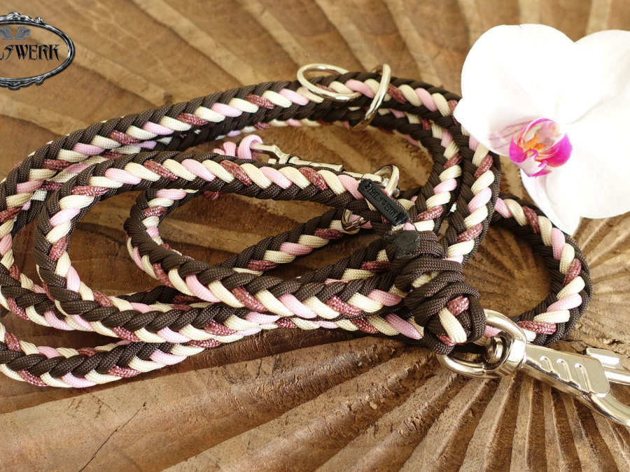Rundgeflochtene Hundeleine stabil