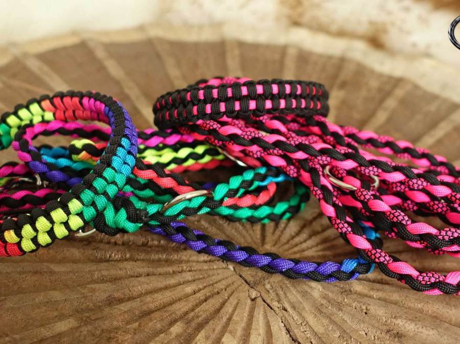 Halsband schmal geflochten