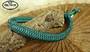 Paracord-Halsband-Teal