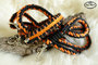 Centerstitched-Paracord-Halsband orange