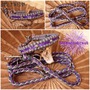 Halsband geflochten Lila Purple weich Paracord fellschonend 