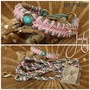 Halsband paracord weich geflochten rosa