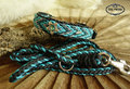 Halsband Husky grau blau silber gefochten Paracord