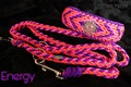 Hundehalsband geflochten bunt Pink purple paracord 
