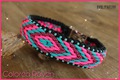 Labby Halsband geflochten Paracord Perlen pink