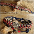 Hundehalsband_geflochten_paracord_maritim_blau_gold