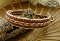 Retriever Halsband Creme Paracord geflochten
