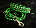 Halsband geflochten XXL Breit Bulldogge Ultra Green