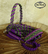 Shetty Halfter geflochten lila grün