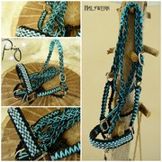 Halfter Vollblut geflochten Paracord Stallhalfter