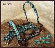 Halfter türkise geflochten Warmblut Full Xl paracord 