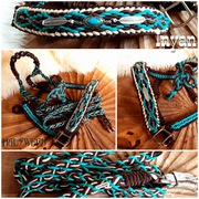 Halfter Vollblut indianisch Western geflochten Cob Warmblut