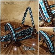 Halfter geflochten blau Araber