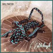 Vollblut Araber Halfter geflochten Paracord indianisch türkise braun