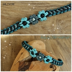 Stirnriemen türkise