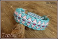 Hundehalsband geflochten Paracord breit flexibel rose