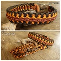 Hundehalsband_geflochten_paracord_cognac_xl