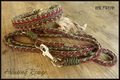 Hundehalsband geflochten Paracord oliv 