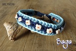 Hundehalsband geflochten Blumen paracord Retriever 