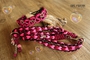 Pink Weich breit Paracord Halsband