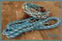 Hundehalsband mit Rauten Gold blau