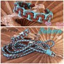 Halsband xs geflochten paracord Türkis 