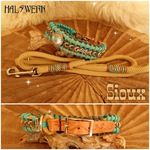 Tauhalsband umflochten Indianisch weich