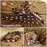 Tauhalsband paracord Bordeaux