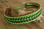 Hundehalsband_geflochten_paracord_neon green