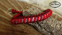 Halsband Rot geflochten bling bling