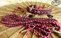 Halsband Paracord geflochten Pink Ungezieferband