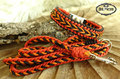 Halsband geflochten Paracord Orange