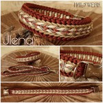 Hundehalsband Labrador Naturtöne geflochten 