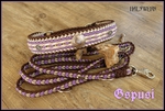 Hundehalsband Lila paracord geflochten tracht bayrisch