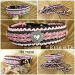 Halsband XL breit geflochten Paracord Labrador