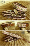 Bayrisch Tracht Hundehalsband Paracord Edelweiss