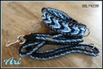 Hundehalsband breit blau paracord geflochten